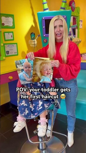 Lily’s first haircut!! Such a core memory 💕