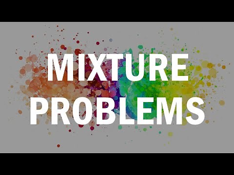 MIXTURE PROBLEMS! GRE / GMAT + 10 Worked Examples