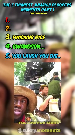 Funniest Jumanji Bloopers Moments with Kevin Hart and The Rock