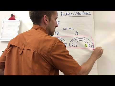 Ch 1, Lesson 1, Part 1: GCF and LCM using Factor Rainbows and Multiple Lists
