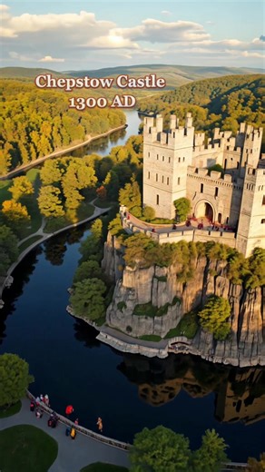 In 1300, Chepstow Castle towered over the River Wye as Britain’s oldest great stone fortress — a Norman masterpiece carved into its cliff side. From sweeping river views to the glowing warmth of its medieval hall, this Welsh stronghold shows the power and beauty of early Britain. #ChepstowCastle #1300 #MedievalWales #NormanHistory #HistoricalTikTok #DroneView #CastleInterior #AIArt #TikTokHistory