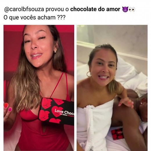 A Carol Souza de Rio Claro provou o chocolate do amor