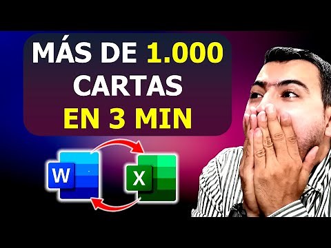 Como Hacer una Combinacion de Correspondencia entre Word y Excel // Varias Cartas con Datos de Excel
