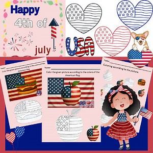 Happy 4th of July Coloring Pages