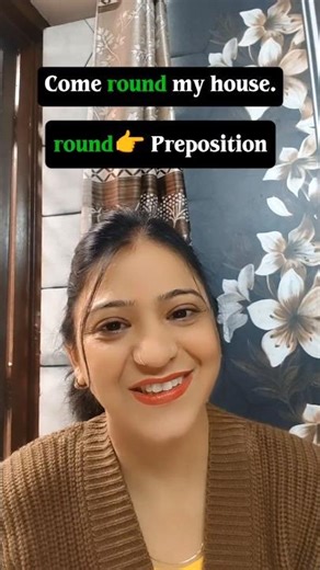 Different Uses of “Round” | English Vocabulary #shorts