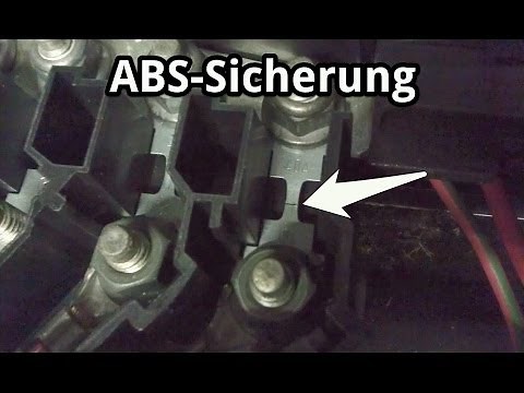 ABS Lampe leuchtet -Fehlersuche bei Fehlercode 00301 -Rückförderpumpe für ABS (V39) - VW u.s.w.