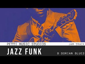 Fast Jazz Funk Guitar Backing Track in B Minor Dorian