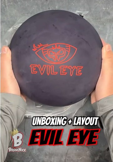 Radical Evil Eye Bowling Ball Unboxing and Layout Review