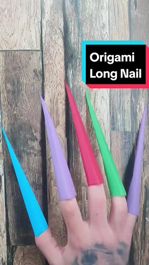 DIY Origami: How to Make Long Paper Nails Without Glue