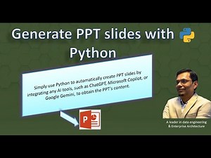 Generate PPT or Power Point slides with Python