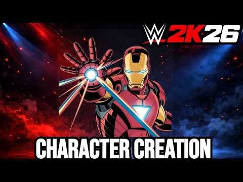 Iron Man Character Creation in WWE 2K26! (Marvel Tony Stark Full Build & Showcase)