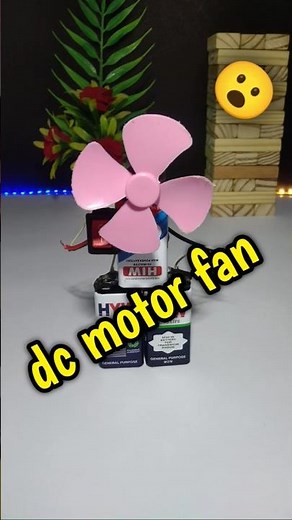 how to make dc motor fan using 9v battery #dcmotor #fan #youtubeshorts #shorts