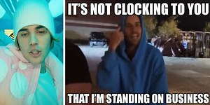 Justin Bieber said "It's not clocking to you that I'm standing on business" and now it's a meme