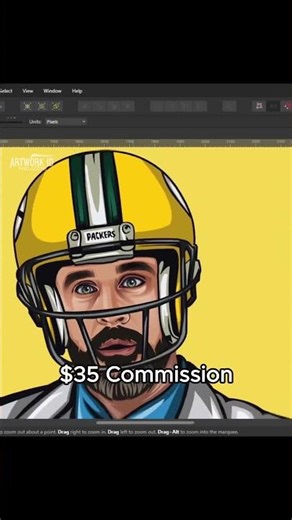 Aaron Rodgers – custom sports illustration #art #aaronrodgers #digitalart #drawing #commission