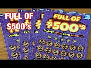 Full of $500’s Tickets‼️California Lottery Scratchers🤞🍀🍀🍀