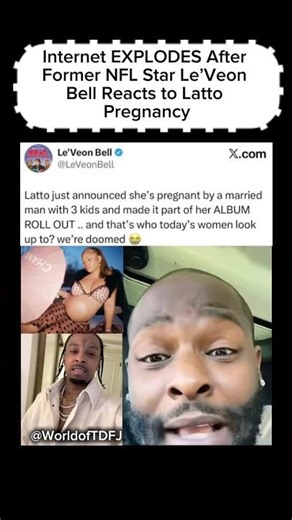 Internet EXPLODES After Former NFL Star Le’Veon Bell Reacts to Latto Pregnancy