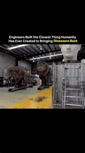 S C I E N C E on Instagram: "Engineers push technical limits to build creatures realistic enough for Hollywood to show extinct animals on screen, starting with fossil studies from an animal that disappeared 66 million years ago, then examining bone layout, muscle paths, weight balance, and movement patterns to estimate how a Tyrannosaurus moved in three dimensional space. They design a steel frame that follows natural joint motion, with high torque actuators driving the hips, spine, neck, and ja