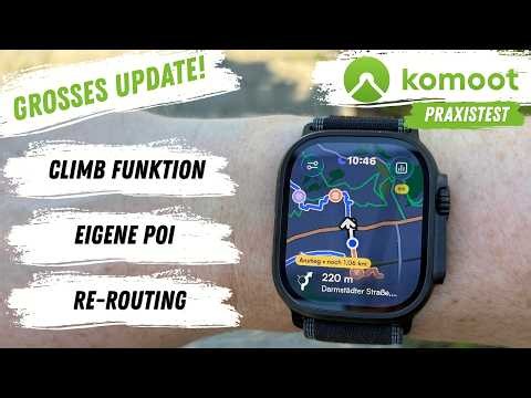Komoot Custom POIs & Climb Feature: Everything New in the Apple Watch Update!