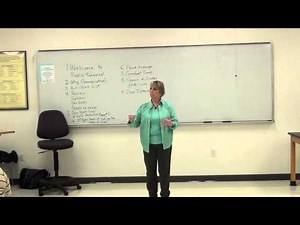 Lecture on Introduction to Fear, Public Speaking & Communication Courses