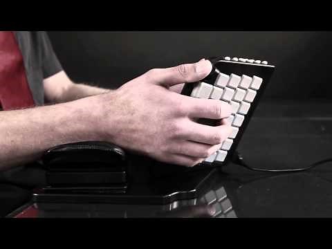 Working more efficient and faster with the Yogitype, an ergonomic vertical keyboard