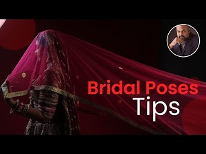 Bridal Portrait with Dupatta by Shaivee Academy Bridal Poses.