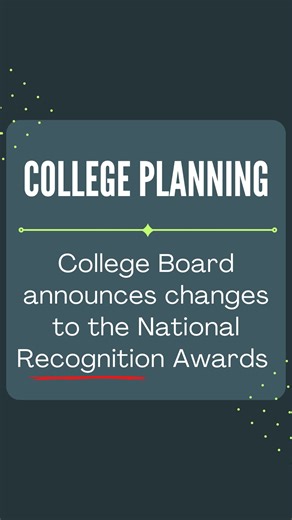 The College Navigators | Virtual College Counseling | College Board just made a big change to their recognition awards! This year, the College Board National Recognition Program is honoring... | Instagram