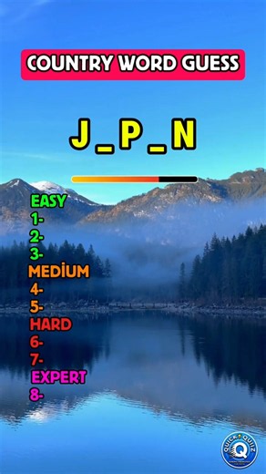 Country Word Guess Challenge! 🗺️🤔