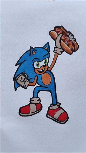 how to draw Sonic step by step drawings #shorts #sonic #drawing #kids
