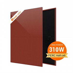 [Hot Item] Shinefar Red Color 310W Solar Modules PV Panel for Solar System for Roof