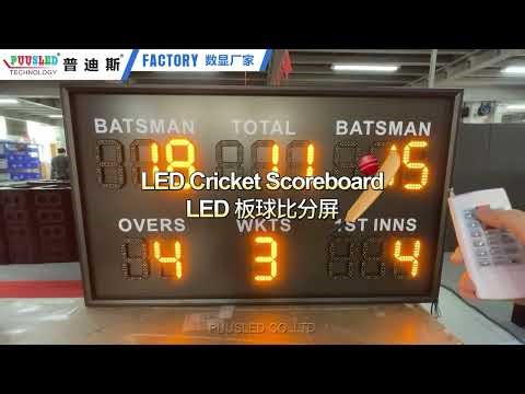 PUUSLED LED cricket scoreboard with RF remote control Level up your cricket matches!