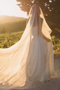 Light Ivory English Silk Drop Veil | Cathedral-length 120” Bridal Veil With Blusher | Soft Cascade Wedding Veil - Etsy