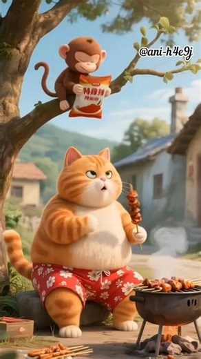 monkey and cat funny fight seen 🤣🤣| Subscribe for more funny shorts |#viral #shorts #cat #funny