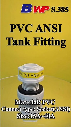 PVC ANSI Tank Fitting Socket type. Plastic Chemical Tank Fitting Bonding type. SCH80. BWP