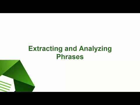 WordStat - Extracting and Analysing Phrases