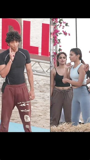 akanksha yogesh performing task together🤩#mtv #akanksha #viral #viralvideo#trending#love#shorts