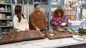 193K views · 944 reactions | Sunny Anderson puts a fresh spin on the spaetzle she remembers eating growing up with some scallion, lemon zest and garlic! #TheKitchen > Saturdays at 11a|10c. Save her recipe on your Food Network Kitchen app today: https://food-network.app.link/KZaALdiP07. | Food Network | Facebook