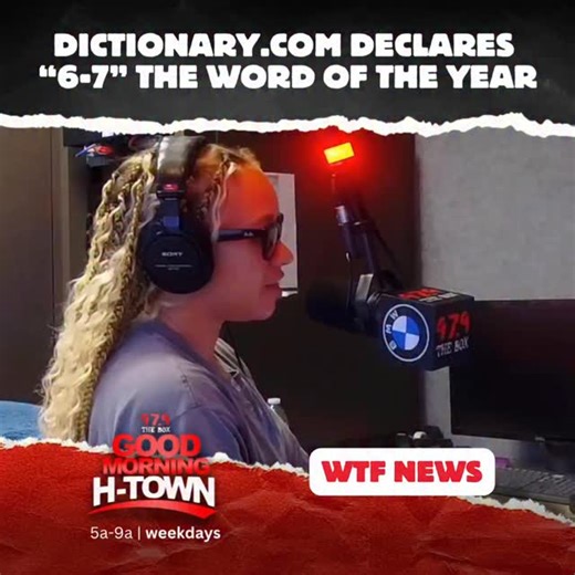Apparently “67” is the word of the year… and we’re all sitting here like 👀 “Wait, what does that even mean?!” 😂 If you actually know what 67 means, drop the definition in the comments — because clearly, the kids are ahead of us on this one! Listen to @goodmorninghtown weekdays 5-9AM! @itsyoungjas @jmacworldwide | KBXX 97.9 The Box