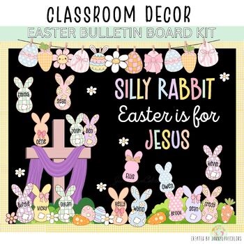 Easter Bulletin Board Kit Peep Bulletin Board Ideas April Spring Door Decor