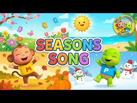 Seasons Song 🌸☀️🍂❄️ | Learn the Four Seasons for Kids | Modo & Phoeniz