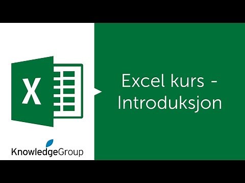 Excel kurs - Introduksjon - Norsk 2016 / 2013 / 2010