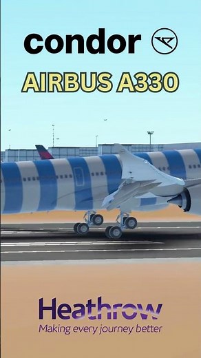 Condor Airbus A330 BUTTER Landing at London Heathrow | Smooth Touchdown in Infinite Flight