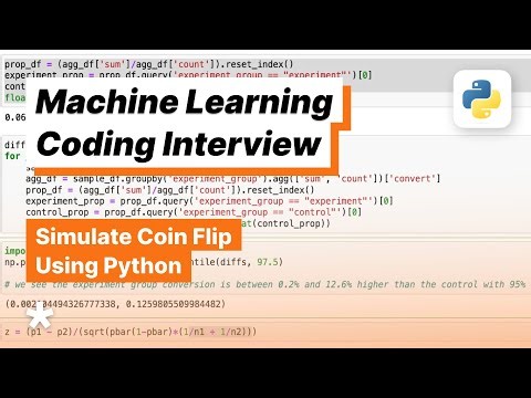 ML Data Science Coding Question - Calculate the Probability of a Fair Coin and Simulate It