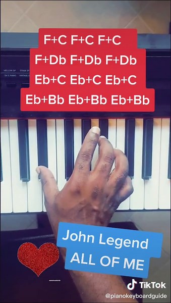 John Legend - All Of Me intro with the right hand. Very easy piano notes. #johnlegend #allofme #piano #pianotutorial #pianolesson #pianomusic