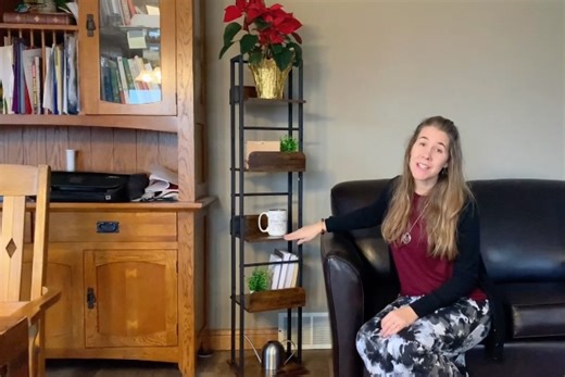 Watch Bookshelves 5-Tier, Rotating Bookshelf Tower for Corner on Amazon Live