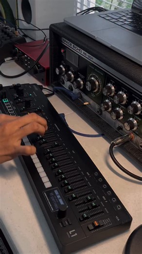 Electric Vibes on Instagram: "Donner L1, Sequence with Space Echo 🎛️🔥 @donnermusic.us #donnerl1 #donnermusic #synthwave #synth"