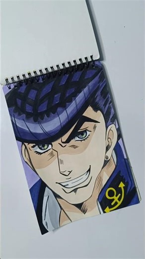 drawing of | Josuke Higashikata | from JoJo's bizarre adventure #animeeart #art #drawing #shorts