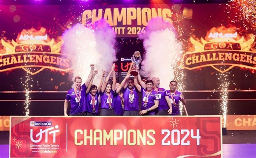 UTT 2024 Final: Harmeet Desai leads Goa Challengers to historic second consecutive UTT title with an 8-2 victory over Dabang Delhi TTC