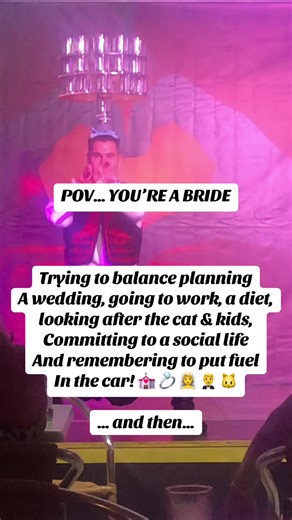 POV… YOU’RE A BRIDE, balancing planning a wedding, trying to eat healthy & commit to a social life, maintain a clean house, looking after the cat and kids, working as well as remembering to put fuel in your car! 💍 🏠 🧒 🐱 👰 This dancer makes balancing trays look easy… but brides know the real balancing act: planning a wedding while keeping life, love, and sanity steady. What’s your secret to staying balanced? #bridetobe2026 #weddingplans #weddingbride #fyp #bridetobe
