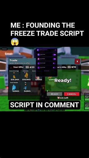 FREEZE TRADE SCRIPT IN COMMENT #sab #stealabrainrot #sabscrib