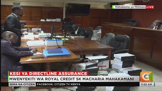 The High Court is hearing a case over the control of Directline Assurance Company Limited, a firm that provides insurance services to Public Service Vehicles (PSVs), at the Milimani Law Courts in Nairobi | Citizen TV Kenya